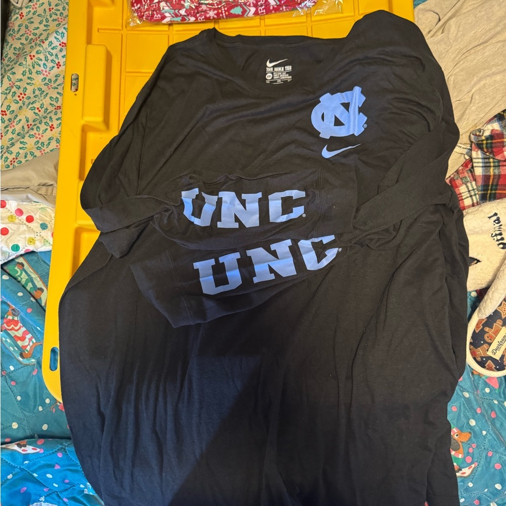 Nike Navy and Blue UNC Long Sleeve Shirt